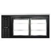 Continental Refrigerator BB69NSGDPT 69" Black Pass-Through Sliding Glass Door Back Bar Refrigerator