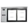 Continental Refrigerator BB59NSSSGDPT 59" Stainless Steel Pass-Through Sliding Glass Door Back Bar Refrigerator