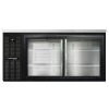 Continental Refrigerator BB69NSGD 69" Black Sliding Glass Door Back Bar Refrigerator