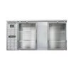 Coolers And Refrigeration Continental Refrigerator BB69SNSSGD 69" Stainless Steel Shallow Depth Glass Door Back Bar Refrigerator