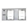 Coolers And Refrigeration Continental Refrigerator BB69SNSSGDPT 69" Stainless Steel Shallow Depth Pass-Through Glass Door Back Bar Refrigerator