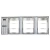 Continental Refrigerator BB90NSSGDPT 90" Stainless Steel Glass Door Pass-Through Back Bar Refrigerator Coolers And Refrigeration