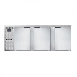 Continental Refrigerator BB90SNSS 90" Stainless Steel Shallow-Depth Solid Door Back Bar Refrigerator Coolers And Refrigeration