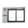 Continental Refrigerator BB50SNSSSGDPT 50" Stainless Steel Shallow Depth Pass-Through Sliding Glass Door Back Bar Refrigerator Coolers And Refrigeration