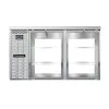 Continental Refrigerator BB59SNSSGDPT 59" Stainless Steel Shallow Depth Pass-Through Glass Door Back Bar Refrigerator Coolers And Refrigeration