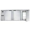 Coolers And Refrigeration Continental Refrigerator BB90NSSPT 90" Stainless Steel Solid Door Pass-Through Back Bar Refrigerator