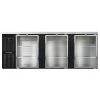 Coolers And Refrigeration Continental Refrigerator BB90NGD 90" Black Glass Door Back Bar Refrigerator