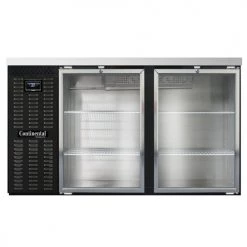 Continental Refrigerator BB59NGD 59" Glass Door Back Bar Refrigerator Coolers And Refrigeration