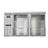 Continental Refrigerator BB59SNSSGD 59" Stainless Steel Shallow Depth Glass Door Back Bar Refrigerator