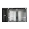Continental Refrigerator BB59SNGD 59" Black Shallow Depth Glass Door Back Bar Refrigerator Coolers And Refrigeration
