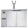 Continental Refrigerator KC50S-N-SS Double Tap Kegerator Beer Dispenser, Shallow Depth - Stainless Steel, (2) 1/2 Keg Capacity BAR EQUIPMENT
