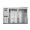 Continental Refrigerator BB50SNSSGD 50" Stainless Steel Shallow Depth Glass Door Back Bar Refrigerator Coolers And Refrigeration