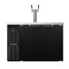 Continental Refrigerator KC50S-N Double Tap Kegerator Beer Dispenser, Shallow Depth - Black, (2) 1/2 Keg Capacity