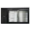 Coolers And Refrigeration Continental Refrigerator BB59NSGD 59" Black Sliding Glass Door Back Bar Refrigerator
