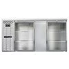 Continental Refrigerator BB69NSSGD 69" Stainless Steel Glass Door Back Bar Refrigerator