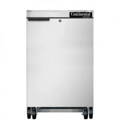 Continental Refrigerator BB24NSS 24" Stainless Steel Solid Door Back Bar Refrigerator