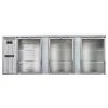 Continental Refrigerator BB90NSSGD 90" Stainless Steel Glass Door Back Bar Refrigerator Coolers And Refrigeration