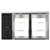 Continental Refrigerator BB59NGDPT 59" Black Pass-Through Glass Door Back Bar Refrigerator