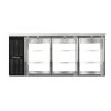 Continental Refrigerator BB79SNGDPT 79" Black Shallow-Depth Glass Door Pass-Through Back Bar Refrigerator Coolers And Refrigeration