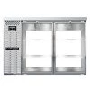 Continental Refrigerator BB50NSSGDPT 50" Stainless Steel Pass-Through Glass Door Back Bar Refrigerator