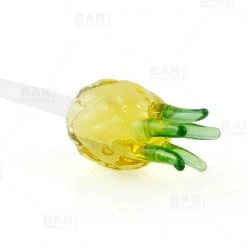 BarProducts.com Pineapple Glass Drink Stirrers - Set Of 6