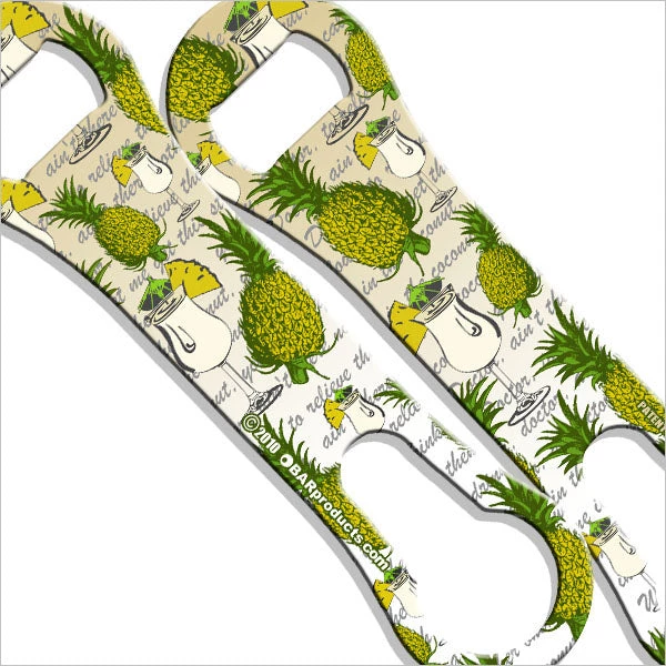 pineapple-vrod-lbl-new_1.jpg BarProducts.com BAR TOOLS V-Rod® Bottle Opener / Pour Spout Remover - Pineapple Colada Hawaiian