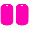 BarProducts.com Kolorcoat™ Dog Tag - Pink Custom Novelties