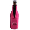 BarProducts.com Unique Bottle Openers Neoprene Bottle Cooler W/ Bottle Opener - Pink