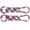 BarProducts.com Kolorcoat™ V-Rod® Opener - Pink Plaid Custom Bottle Openers