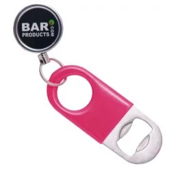BarProducts.com Mini Vinylworks Pink Speed Opener With Retractable Reel