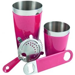 BarProducts.com Vinylworks™ Bar Sets - Hot Pink - 4 Or 5 Piece