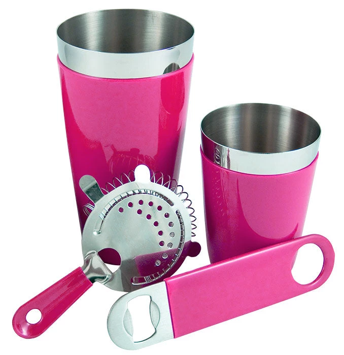 pink-vinyl-set_4.jpg BarProducts.com Vinylworks™ Bar Sets - Hot Pink - 4 Or 5 Piece