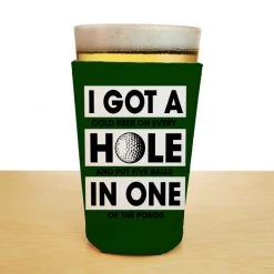 BarProducts.com HOME BAR & GIFTS ADD YOUR NAME Pint Glass Cooler - Golf
