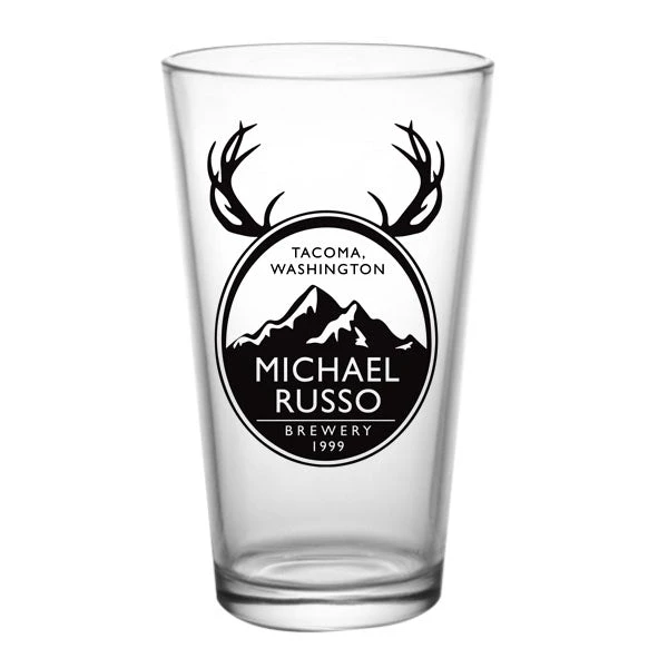 pint-glass_buck_web.jpg BarProducts.com CUSTOMIZABLE - 16oz Pint / Mixing Glass - Buck