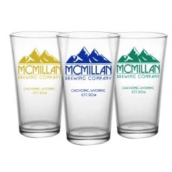 BarProducts.com CUSTOMIZABLE - 16oz Pint / Mixing Glass - Mountain