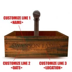 BarProducts Handcrafted SPECIAL COLLECTIONS CUSTOM Box Caddy With Industrial Pipe - Vintage Box Design