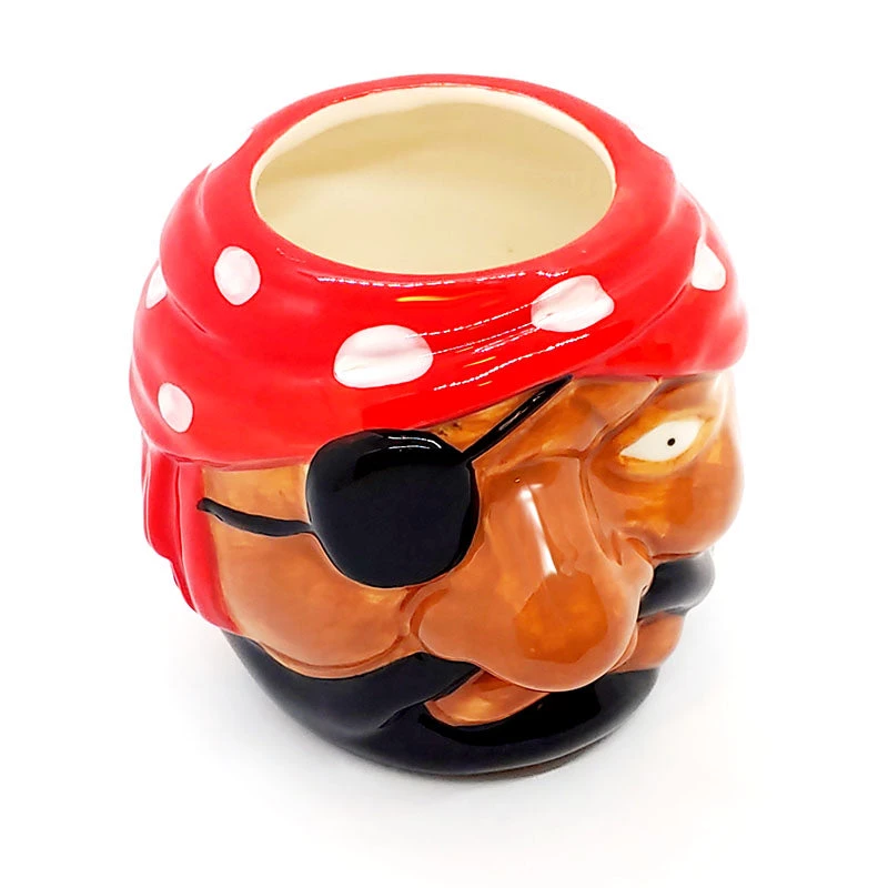 pirate-head-ceramic-tiki-mug-bpc-2.jpg BarProducts.com BarConic® Tiki Drinkware - Pirate - 16 Oz. SPECIAL COLLECTIONS