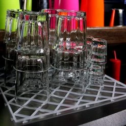 BarProducts.com BAR SUPPLIES BarConic® Interlocking Glass Mats – 12” X 8”