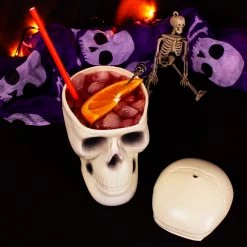 Barproducts.com Plastic Skull Cup W/lid - 17 Ounce 4 Barproducts.com Plastic Skull Cup W/lid - 17 Ounce
