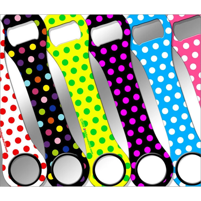 polka-dots-dog-bone-opener-thumb.jpg BarProducts.com Kolorcoat™ Dog Bone Bottle Opener - Polka Dot Series Bartending Bottle Openers