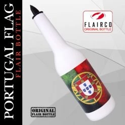 BarProducts.com BAR TOOLS Kolorcoat™ Flair Bottle - Portugal Flag Design - 750ml