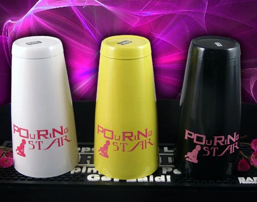 pourin-star-shakers-main.jpg BarProducts.com BAR TOOLS Cocktail Shaker Tin - POuRiNg Star 28 Ounce - Color Options