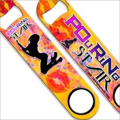 BarProducts.com Speed Bottle Opener / Bar Key - Pouring Star Bartending Bottle Openers