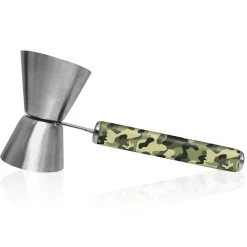 BarProducts.com Jiggers And Inventory Control Jigger With Printed Handle Design - Camouflage - .75oz X 1.25oz