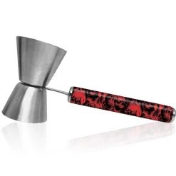 BarProducts.com Jiggers And Inventory Control Jigger With Printed Handle Design - Red Evil - .75oz X 1.25oz