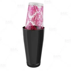 BarProducts.com BAR TOOLS BarConic® Glassware - Mixing Glass - Pink Cocktail Themed Damask - 16 Ounce