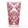 BarProducts.com BAR TOOLS BarConic® Glassware - Mixing Glass - Pink Cocktail Themed Damask - 16 Ounce