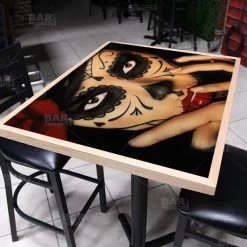 BarProducts.com Featured Artists Priscila 24" X 30" Wooden Table Top - Two Types Available