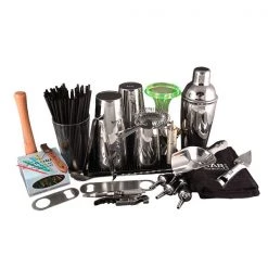 BarProducts.com BAR TOOLS Professional Stainless Steel Briefcase Tool Kit