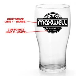 BarProducts.com CUSTOMIZABLE - 20oz Imperial Pub Glass - Mountains 3 BarProducts.com CUSTOMIZABLE - 20oz Imperial Pub Glass - Mountains